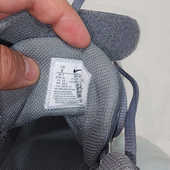 Nike alpha huarache elite 4 mid wolf grey size 8 baseball cleats - Picture 6 of 8